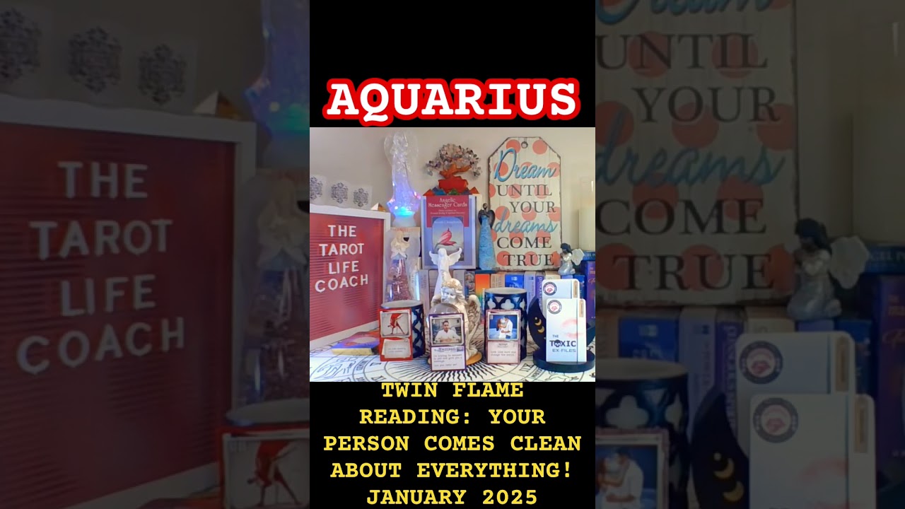 AQUARIUS TWIN FLAME READING: YOUR PERSON COMES CLEAN ABOUT EVERYTHING! #aquarius #twinflame #love