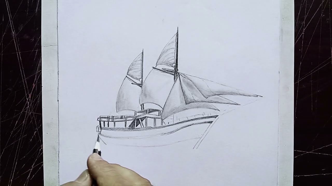 :How to Draw a Sailboat Step by Step | Easy Sailboat Drawing for Beginners 