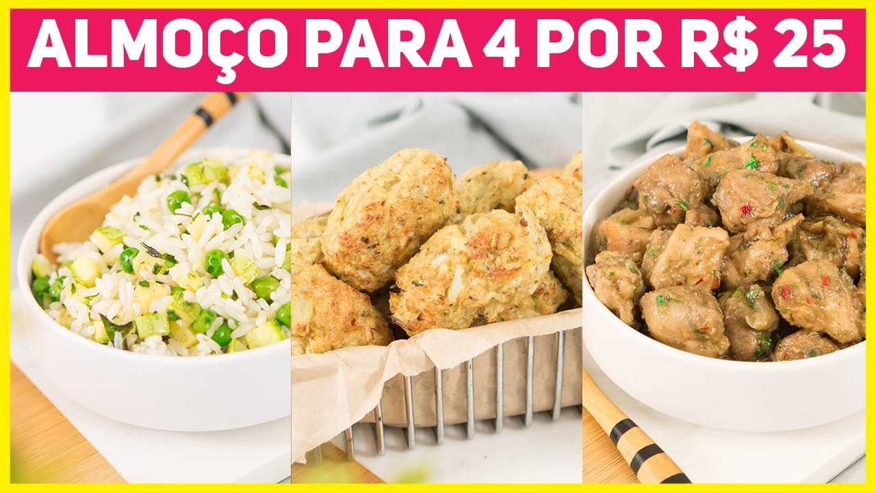 ALMOÇO PARA 4 PESSOAS POR SÓ 25 REAIS! MUITO ECONÔMICO E DIFERENTE | Receitas de Minuto 572