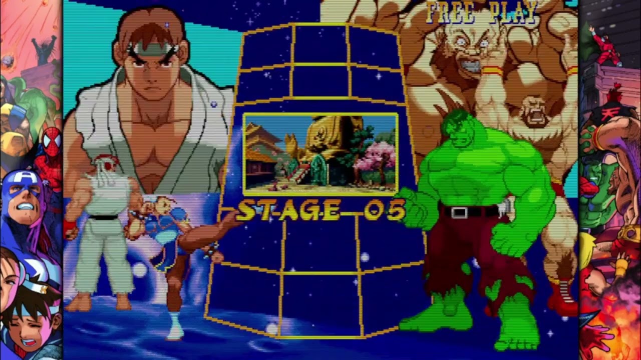Marvel Super Heroes vs Street Fighter Ryu Chun-li