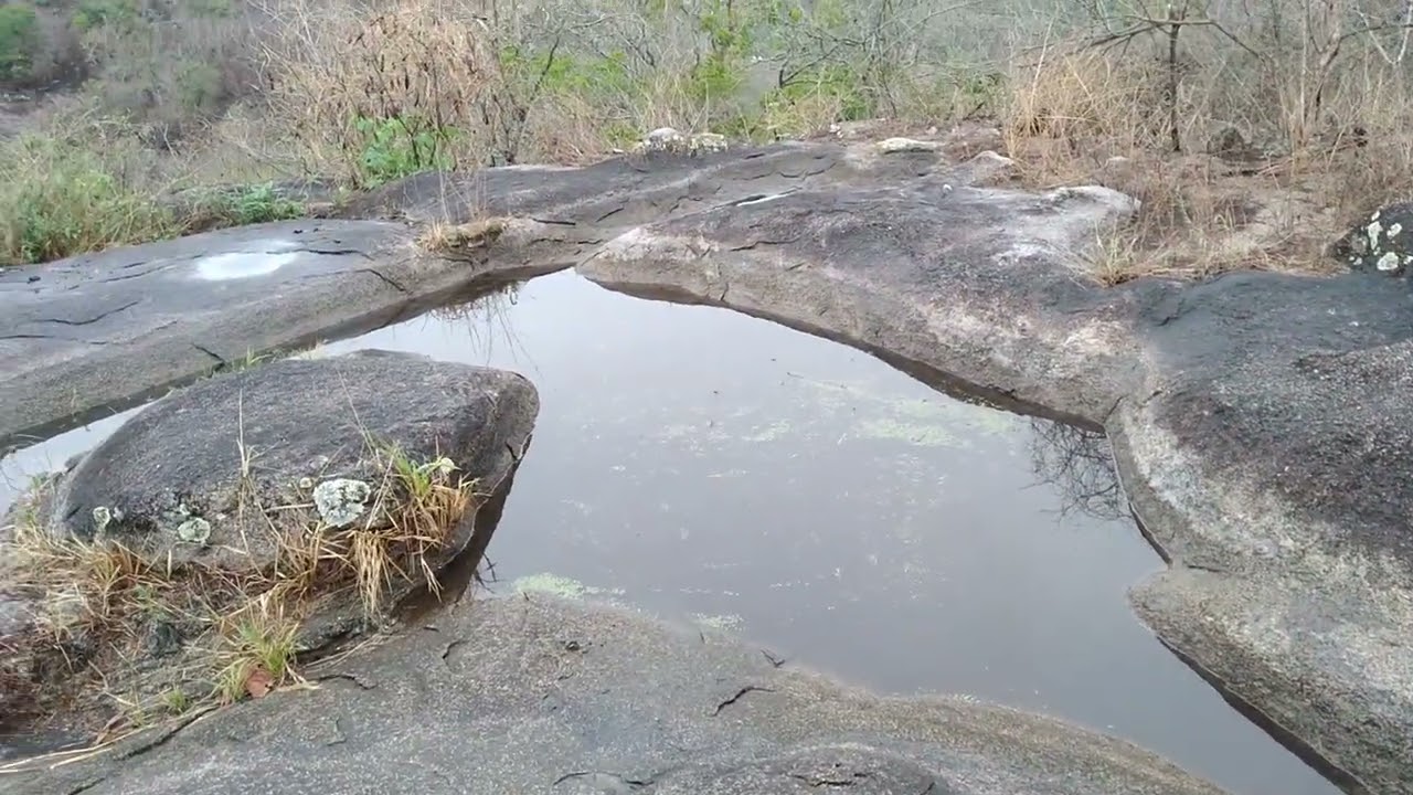Chuva no sertão/ tanque tudo cheio de água.