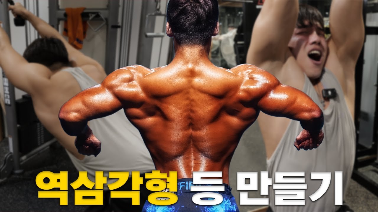 이렇게 운동하다보니 등이 넓어졌습니다