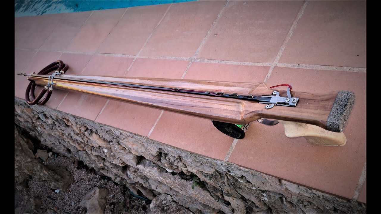 Fabricación FUSIL para PESCA SUBMARINA doble GOMA construido por mi, totalmente ARTESANAL. Parte 1