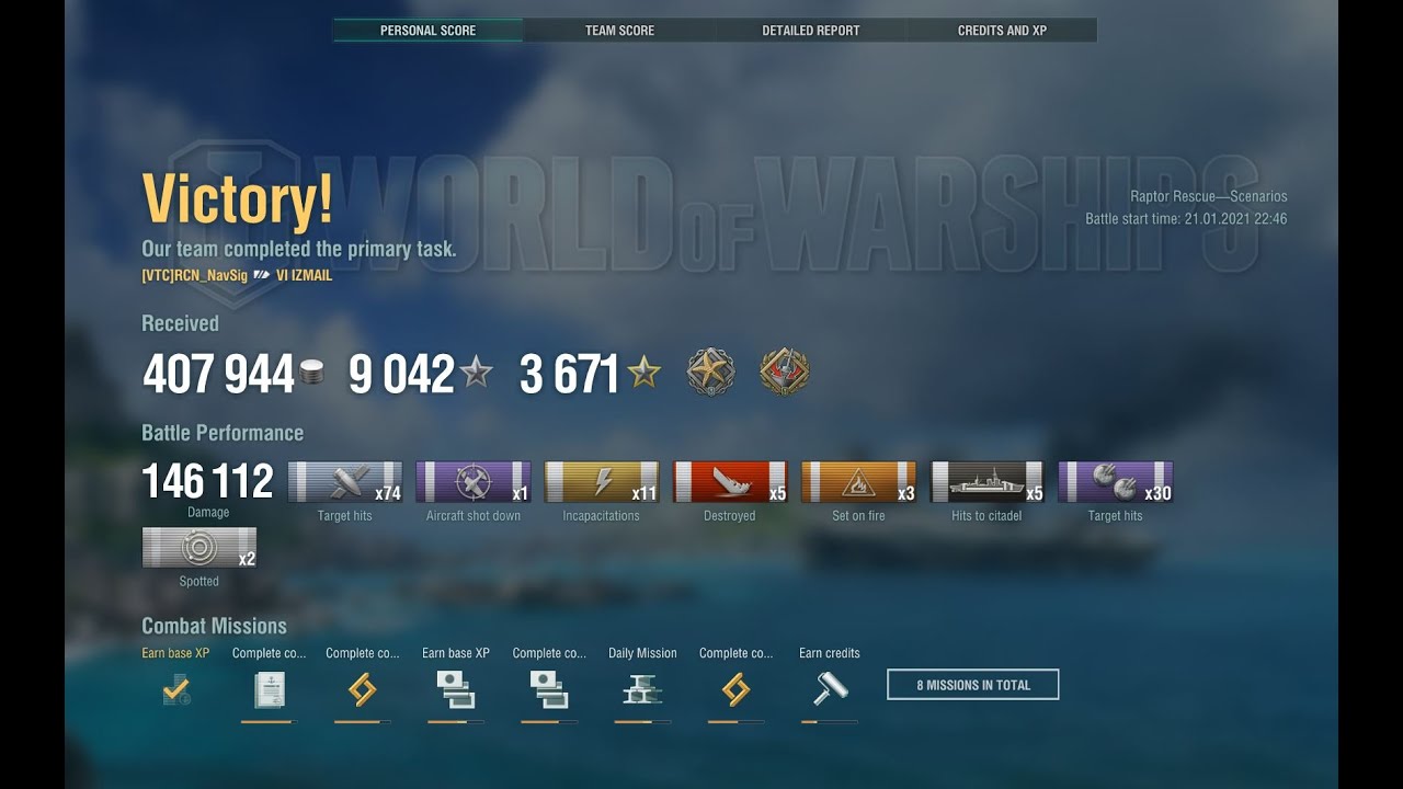 World of Warships Ops Raptor Rescue