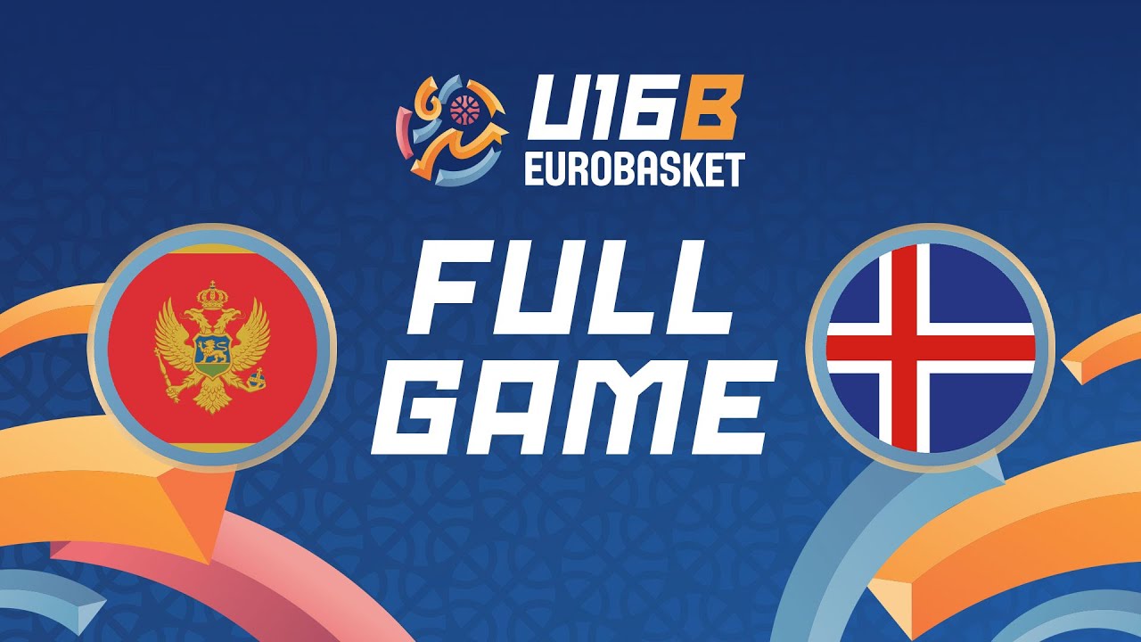 Group Phase | Montenegro v Iceland | Full Basketball Game | FIBA U16 EuroBasket 2024 Division B