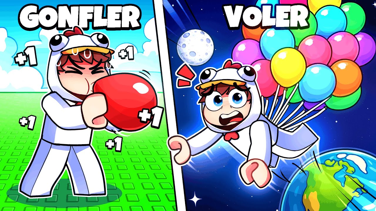 Gonfler et Sauter du CIEL avec mes AMIS sur Roblox !