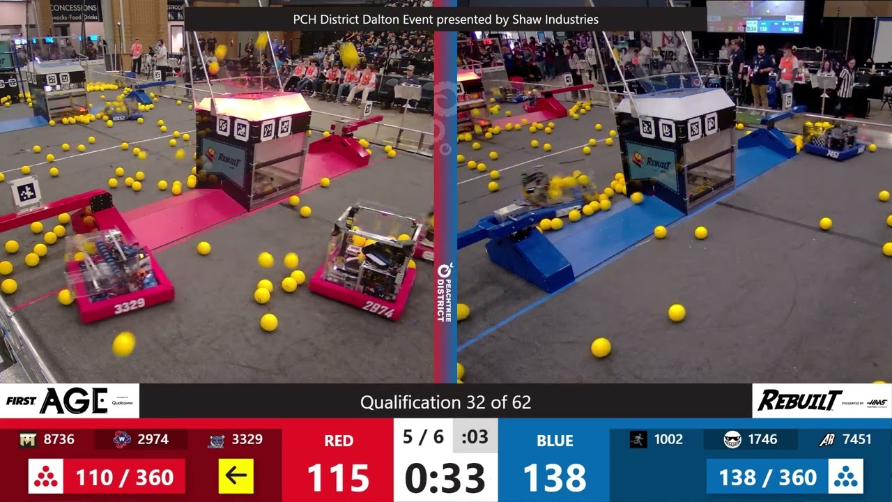 Qualification Match 32 - PCH District Dalton Event presented by Shaw Industries