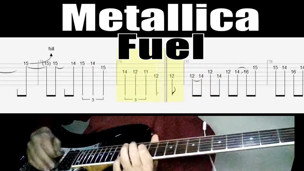 Metallica Fuel Guitar Lesson Tab (Standard tuning)