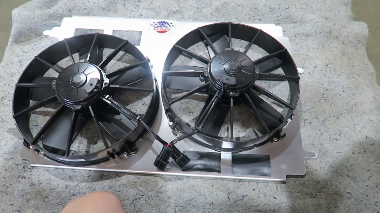 Corvette Radiator and SPAL fans