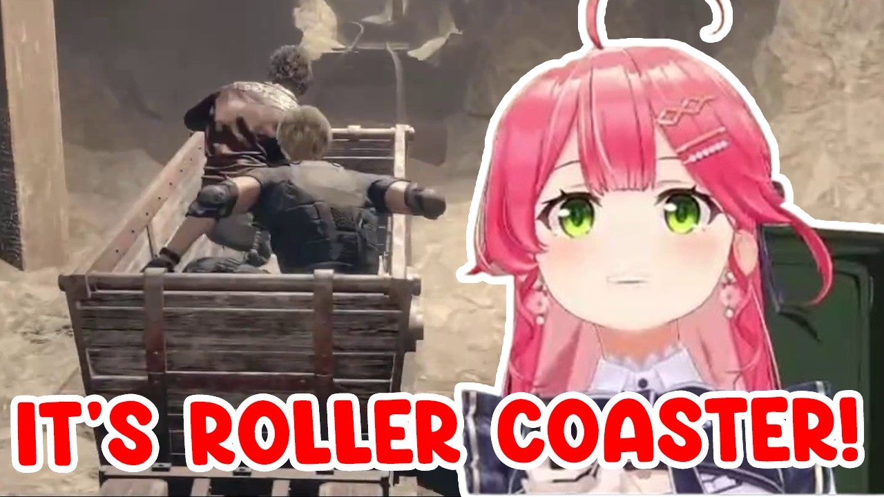 Miko Can’t Stop Screaming During the Minecart Ride with Luis (RE4 Remake)