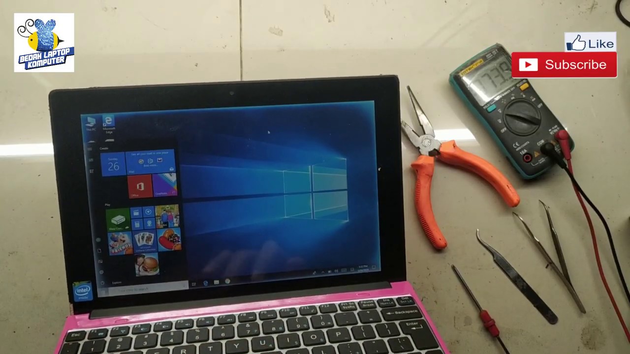 Memperbaiki Acer One 10 S1002 Mati Total bila dipasang ke Body Casing Keybord