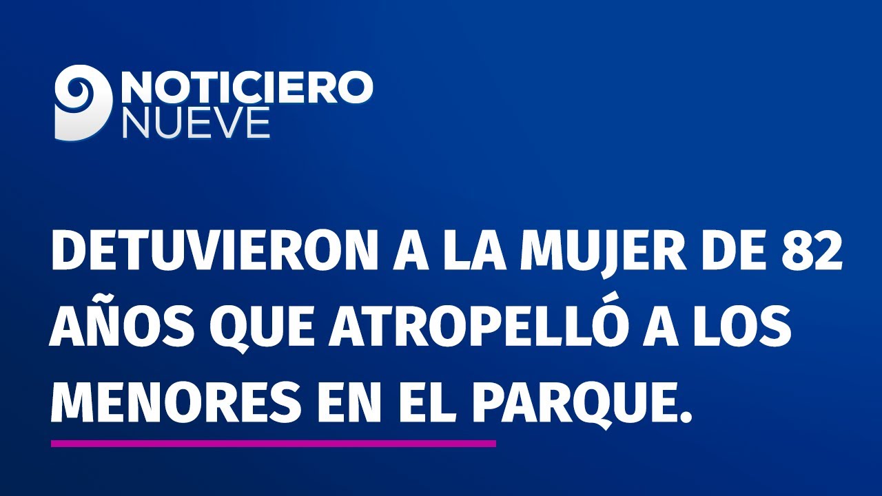 La mujer de 82 a&ntilde;os que atropell&oacute; a los menores en el parque qued&oacute; aprehendida