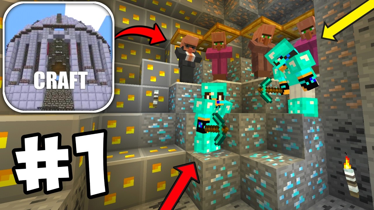 MiniCraft 2024 Multiplayer Survival Series Walkthrough Gameplay Part 1 | MiniCraft in End Portal