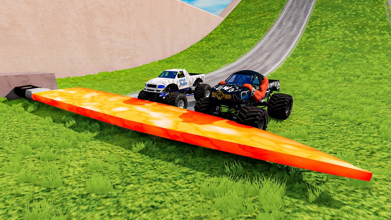 Moster Car VS 1000 Degree Knife - BeamNG Drive