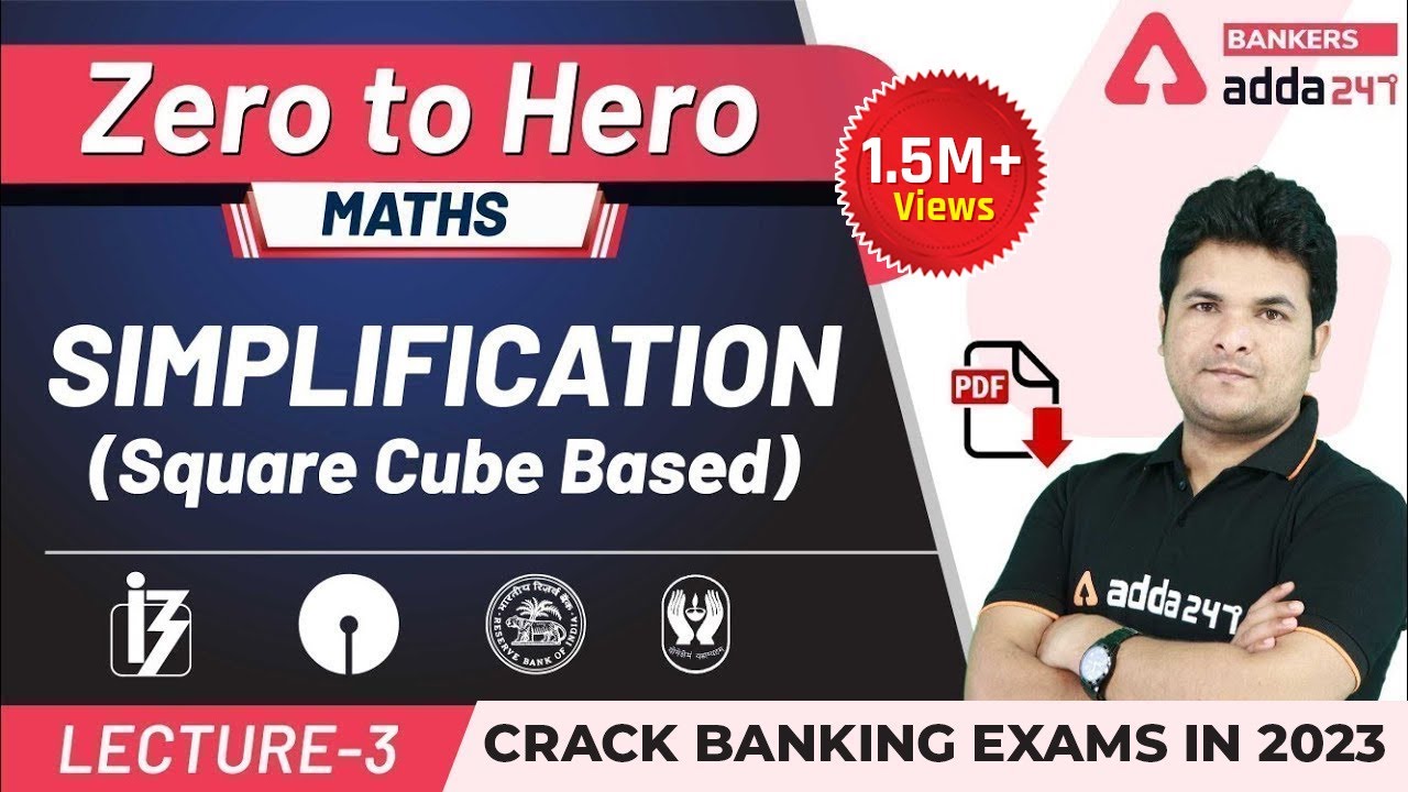 Square Cube Simplification Tricks in Maths | Adda247 Banking Classes | Lec-3