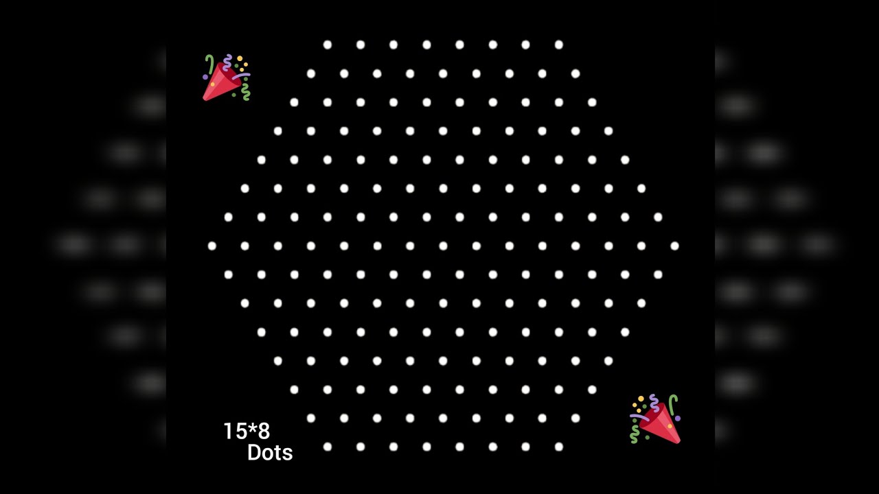 15*8 dots flower rangoli 🪻newyear celebration 🪻Sankranti chukkla 🪻Ugadi mugglu 🪻