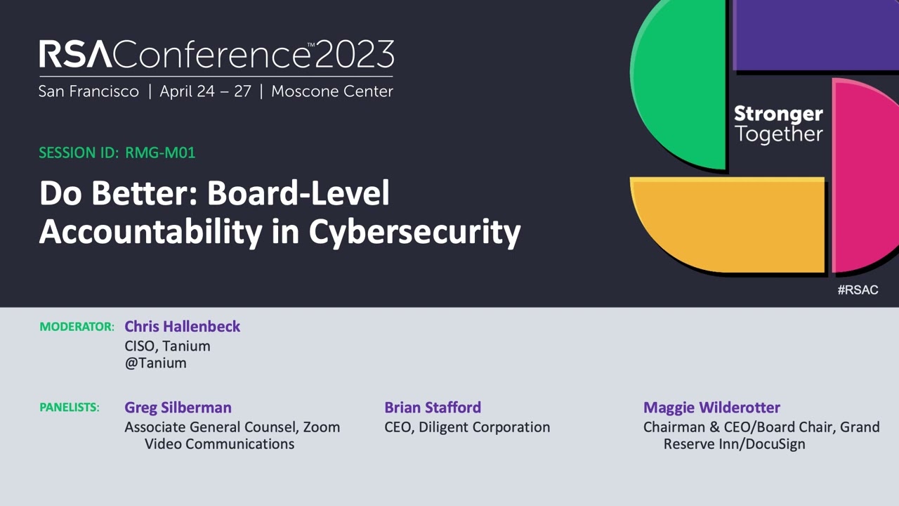 Do Better: Board-Level Accountability in Cybersecurity