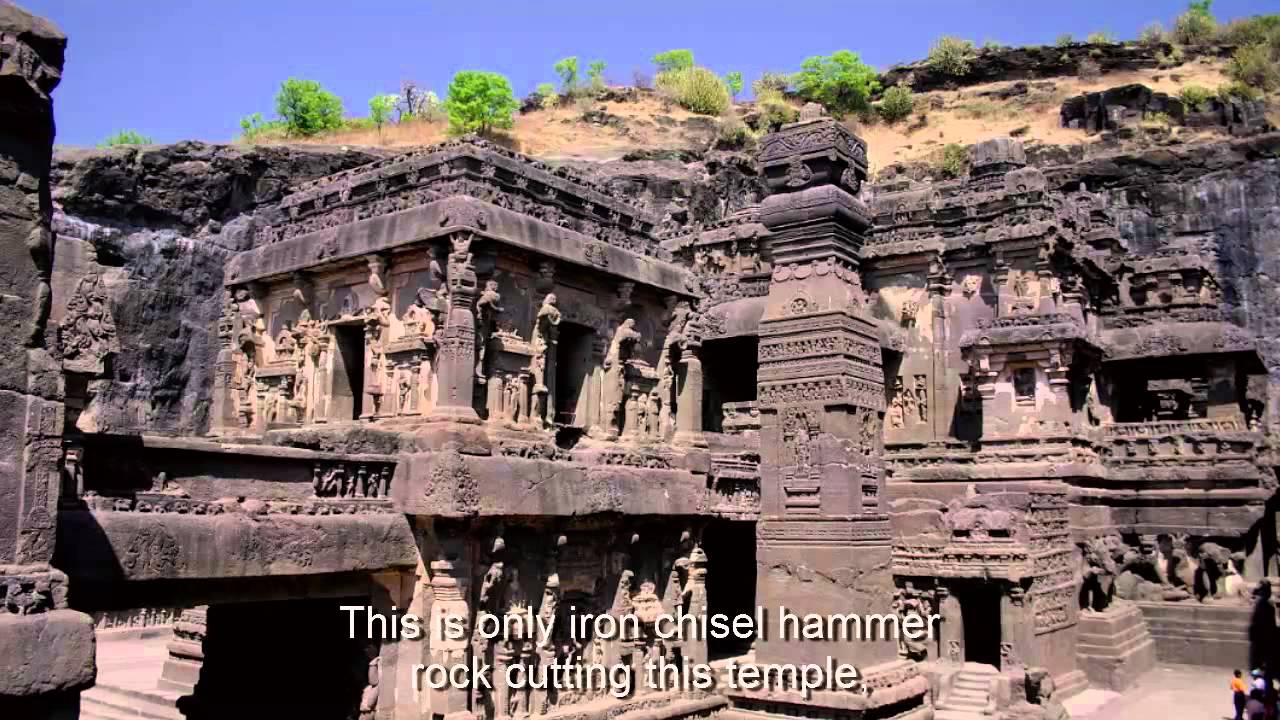 Ellora Caves. Cave 16 -The Kailasa Temple.