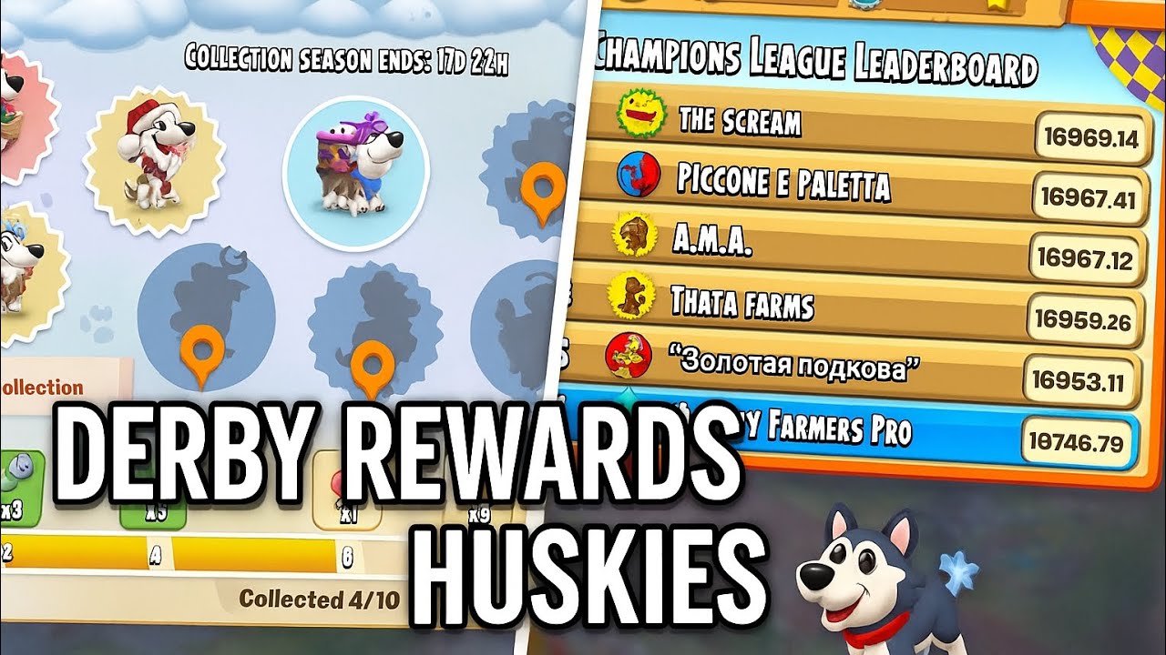 🎄 Hay Day | Collecting Derby Rewards 🎁 | Huskies for Howlidays Event 🐶❄️