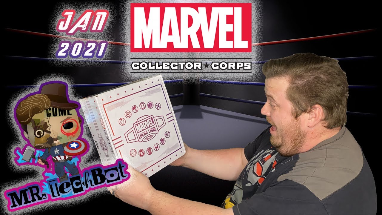 Funko Pop Marvel Collector Corp Amazon Exclusive January 2021 Unboxing
