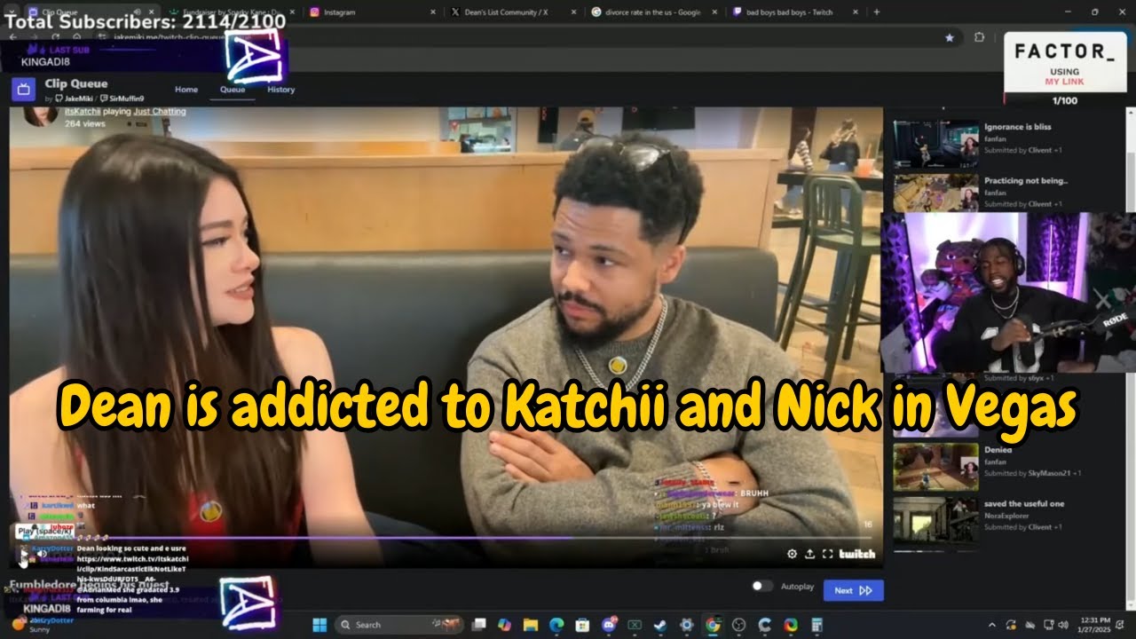 Dean react to Nick and Katchii being the best duo in Vegas (day 2) ! part1