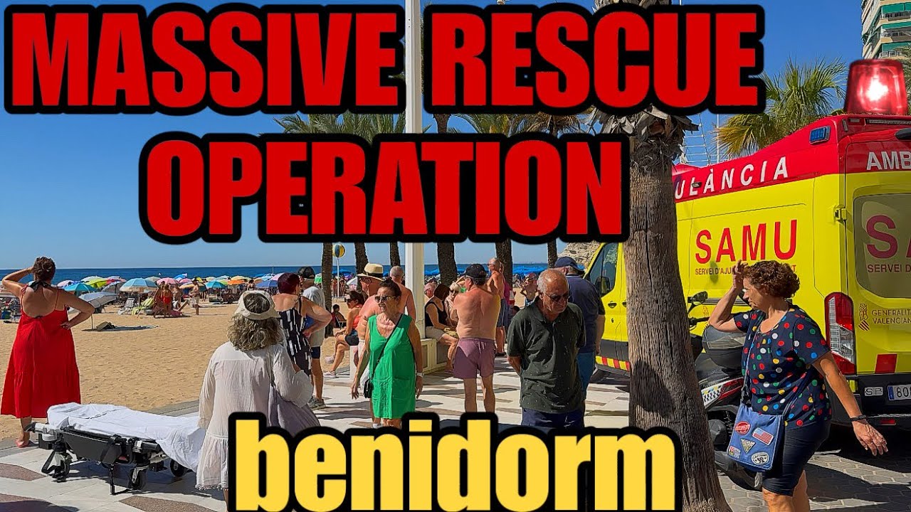 CHAOS on Levante Beach - Police, Ambulances & Boats in MASSIVE Rescue Operation! 🚑🏖️