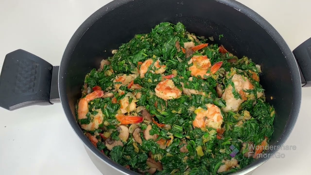 COMMENT CUISINER LES EPINARDS / SAUTÉ D EPINARDS AUX CREVETTES