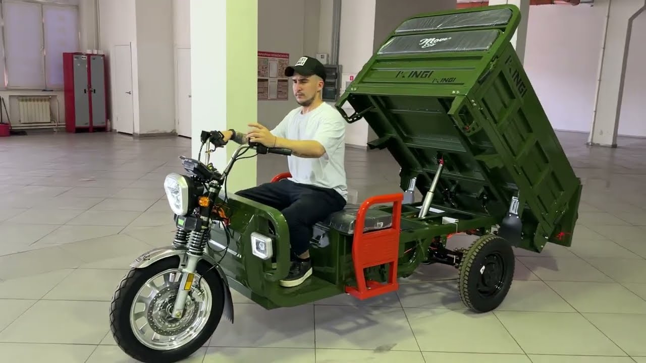 Новинка Помощник в хозяйство Грузовой Трицикл с Гидравликой Самосвал 3000w 60/45ah