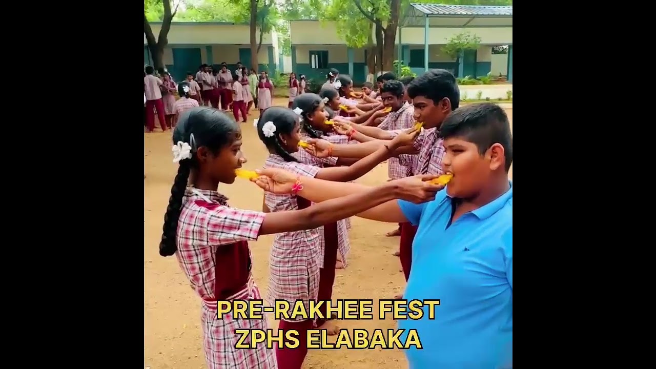 pre- rakhee @ our school ZPHS ELABAKA