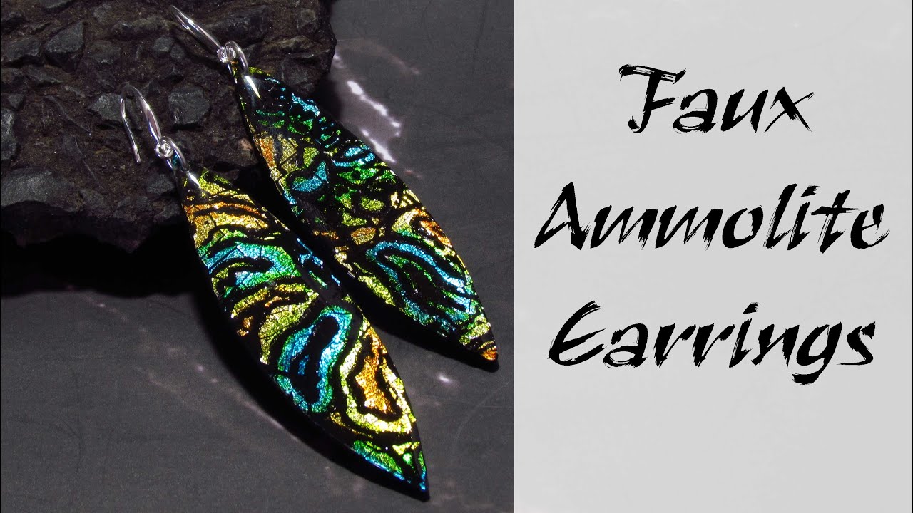 DIY Polymer Clay Tutorial |: Easy Faux Stone Earrings