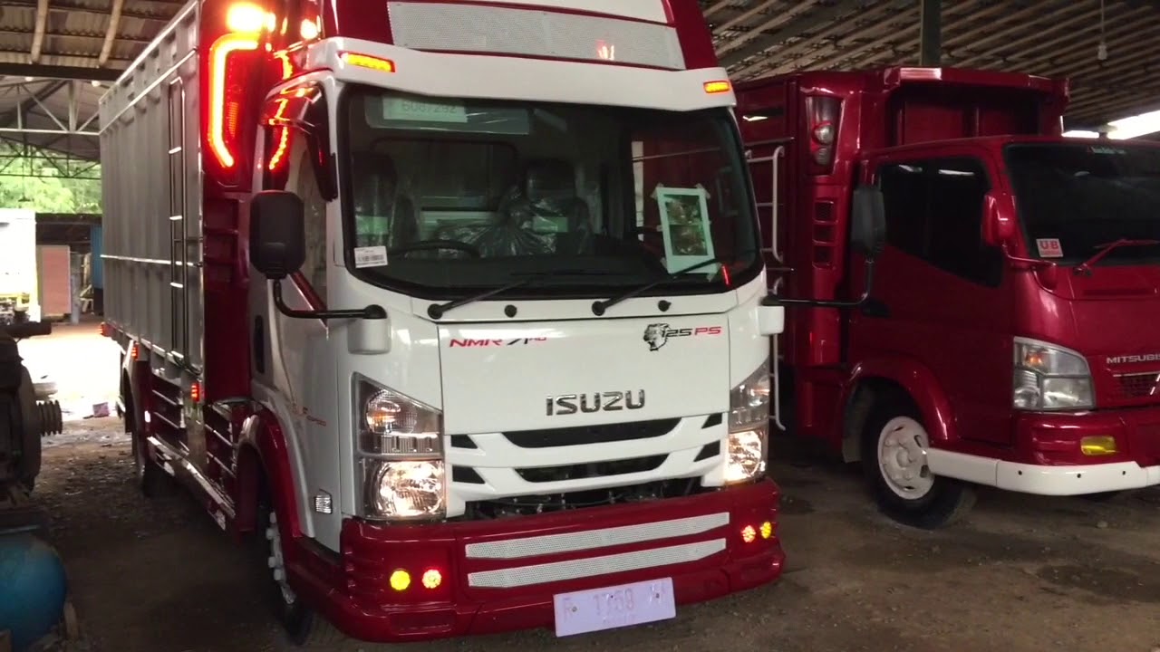 NEW ISUZU ELF RED AND WHITE || Karoseri Serbaguna