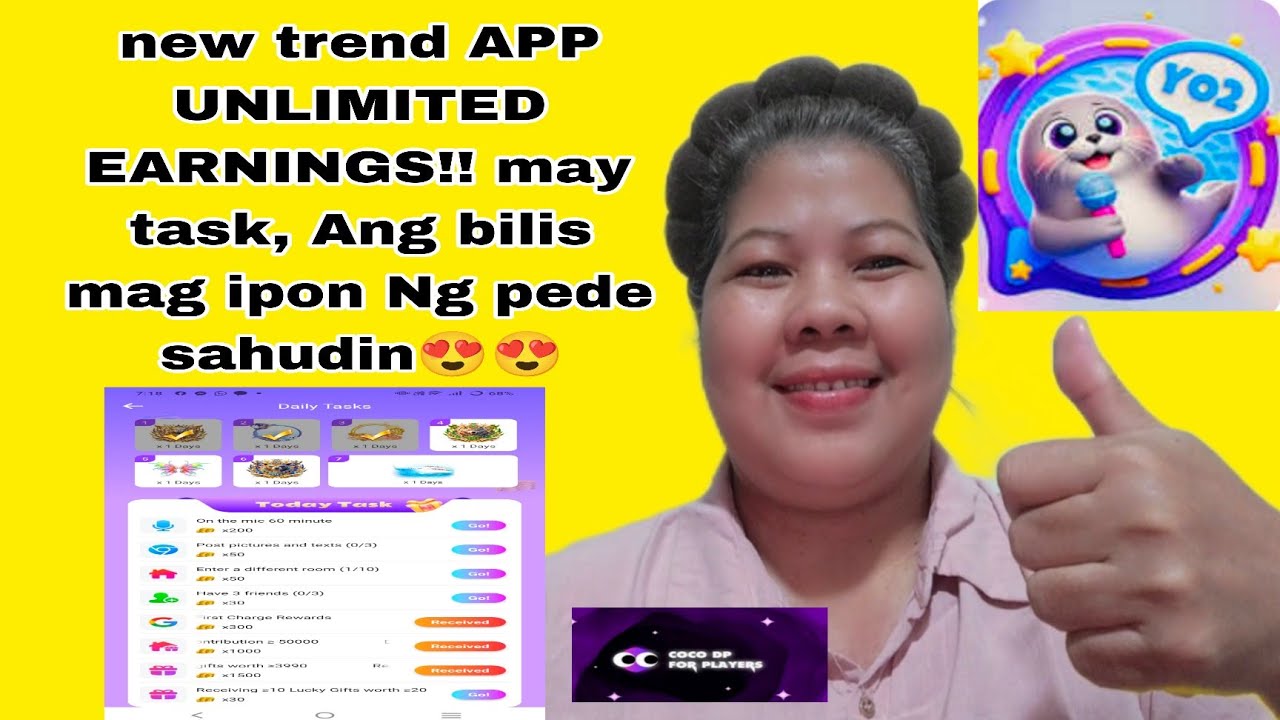 NEW TREND APP,  PAANO KUMITA AT MAKASAHOD KAY YO2 APP? ITS ALL ABOUT YO2 APP/ COCODP 