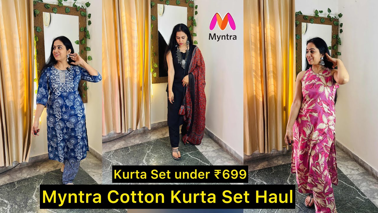 Best Myntra Kurta Sets Under 700 🌸 Affordable & High Quality! #myntrahaul 