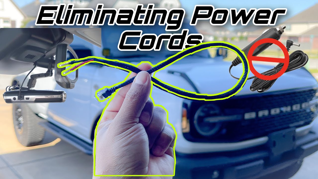 ELIMINATE ALL POWER CORDS ON THE 2021/22 FORD BRONCO. Hardwire Radar & Dash Camera On A Ford Bronco