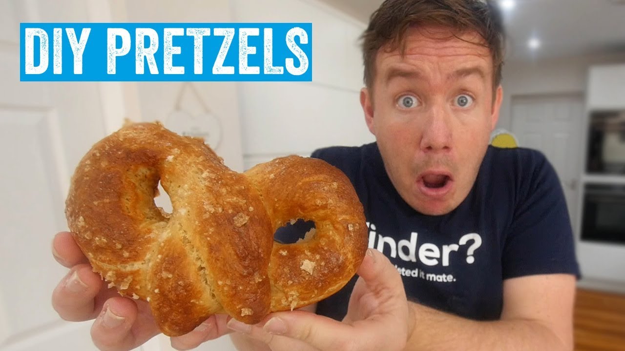 I made soft baked pretzels!