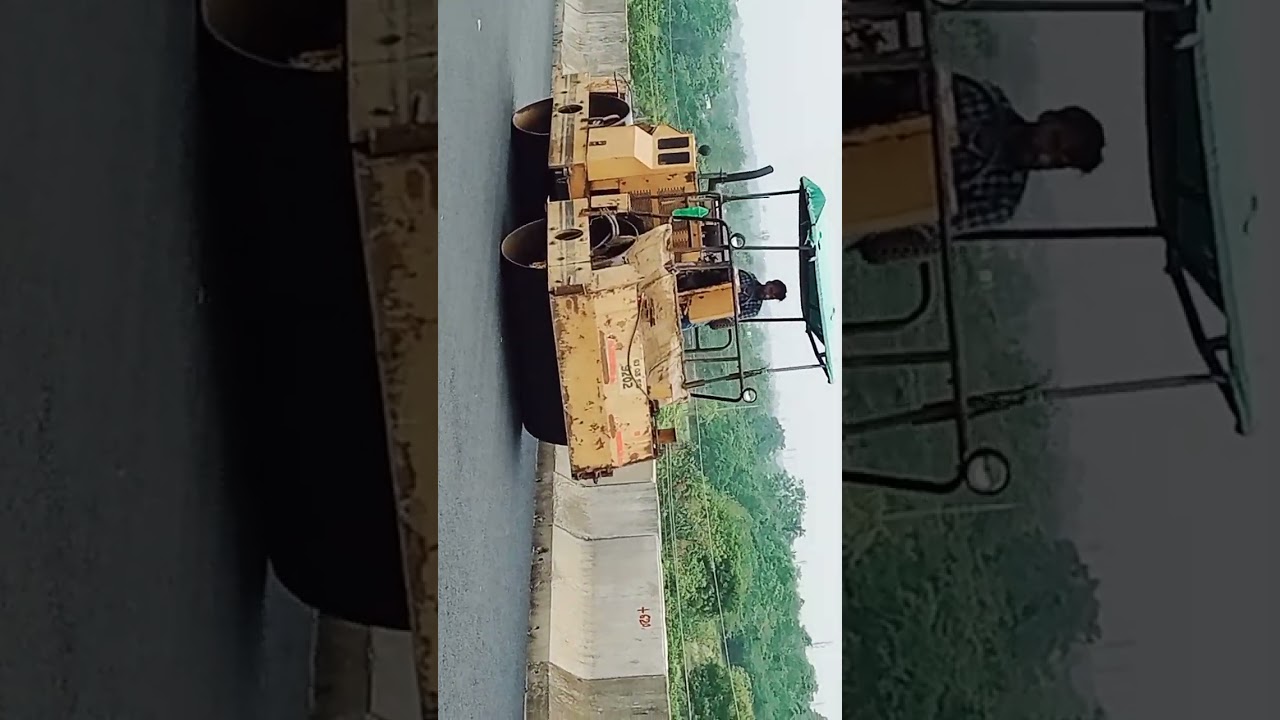 volvo Tandom roller| Double Drum| road roller chalaye| Volvo SD110B soil compactor _ operator