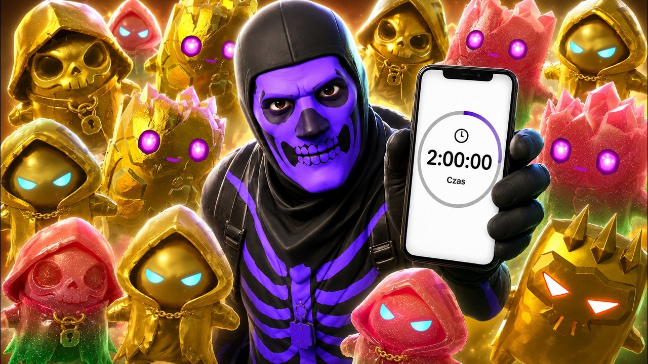 2 GODZINY na WSZYSTKIE ZŁOTE i ŻELKOWE DUSZKI w Fortnite