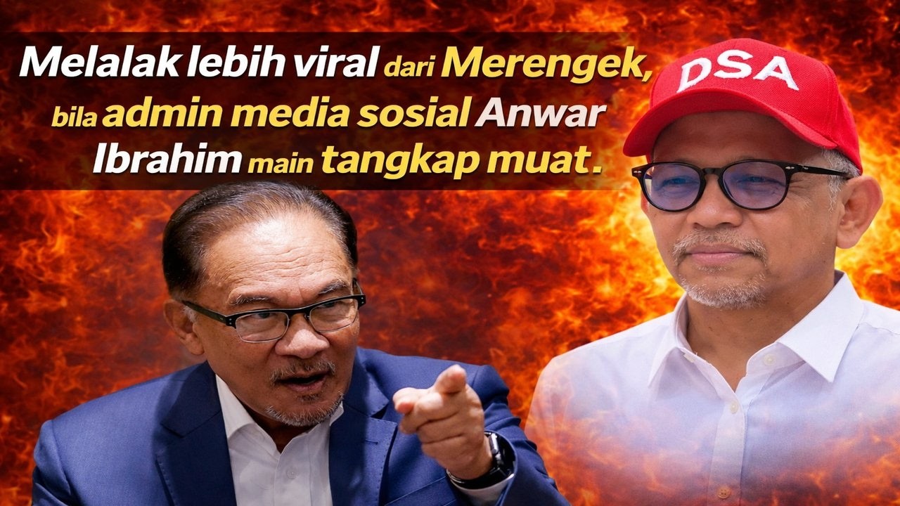 Melalak lebih viral dari Merengek, bila admin media sosial Anwar Ibrahim main tangkap muat
