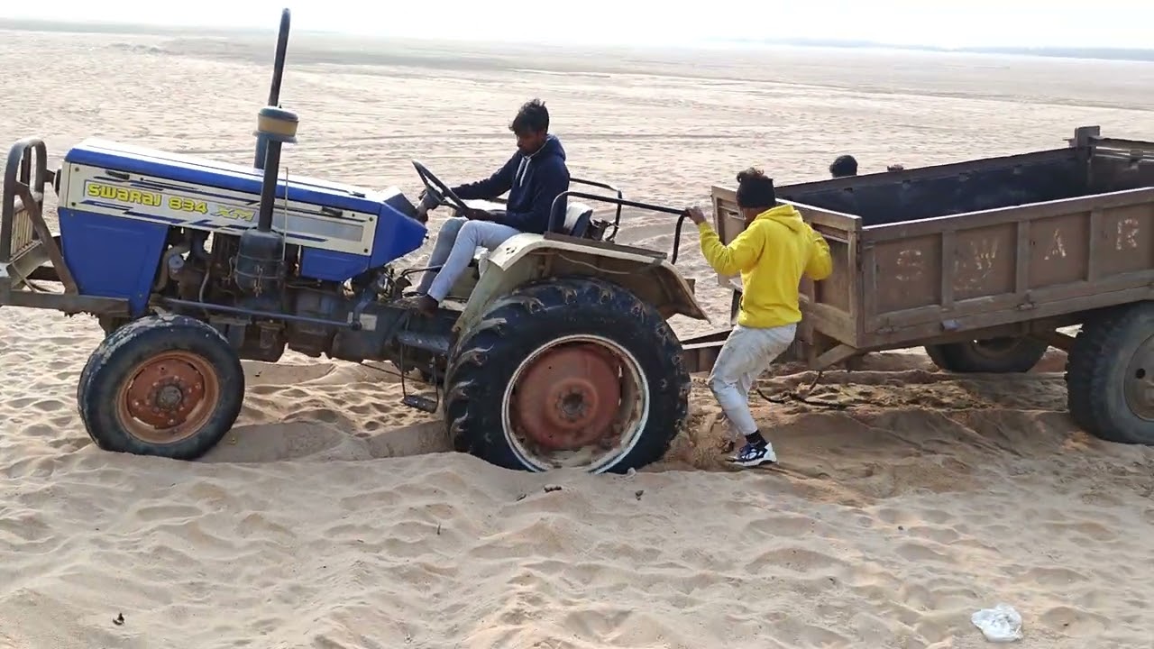 Swaraj 855 Ret mein Burat Phasa! 😱 Kya nikal payega? 🚜💨