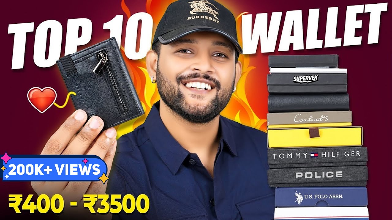 10 BEST WALLETS FOR MEN UNDER 500/3000 ON AMAZON 🔥  Minimal Wallet Haul 2025 | ONE CHANCE