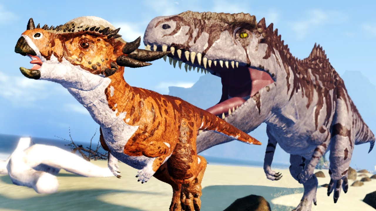 Turbulenta Vida de Stygimoloch! Planeta Carnotauro e Amigo T.Rex? | Roblox: Fallen Ashes 🦕