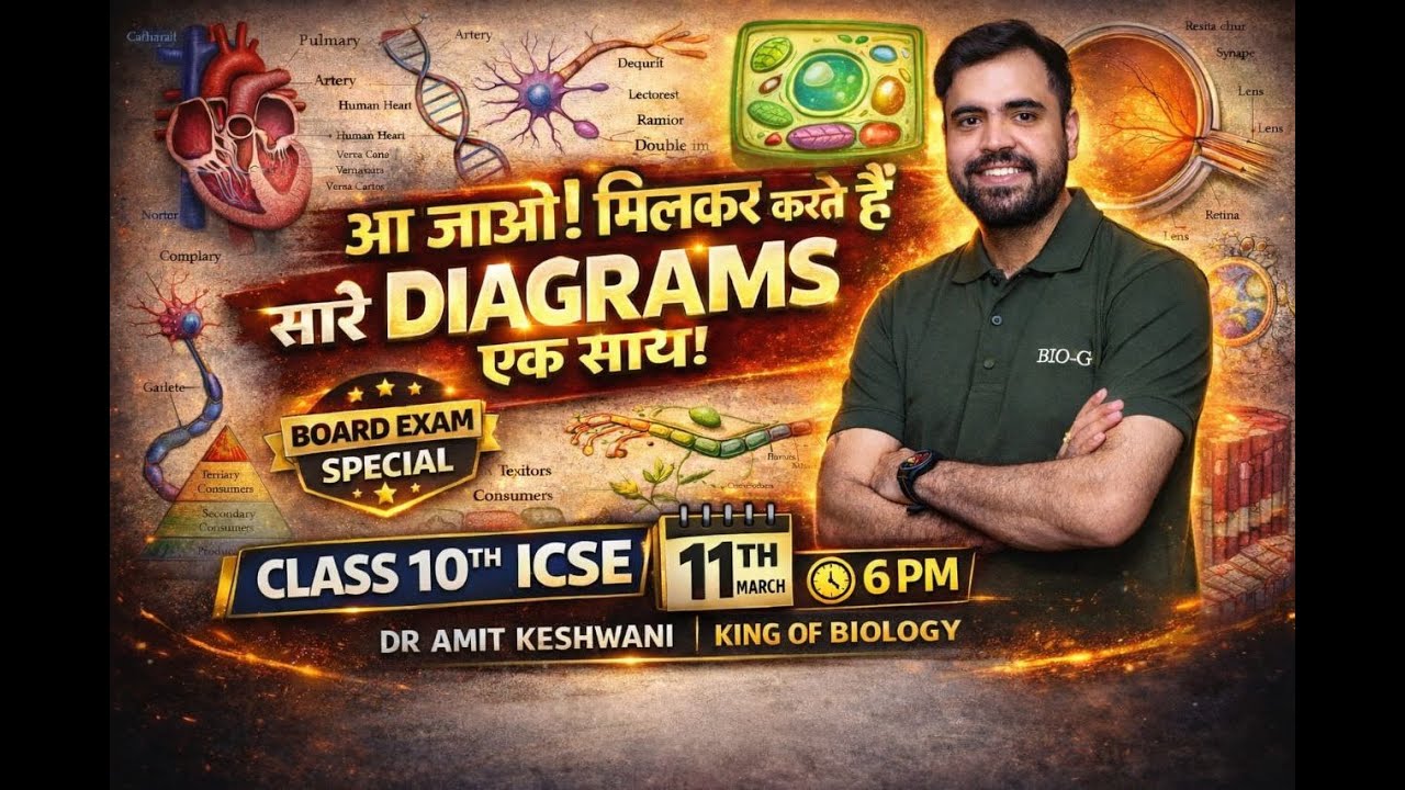 10th ICSE |ALL DIAGRAMS BASED QUESTION IN ONE SHOT|  MAHA REVISION |Live