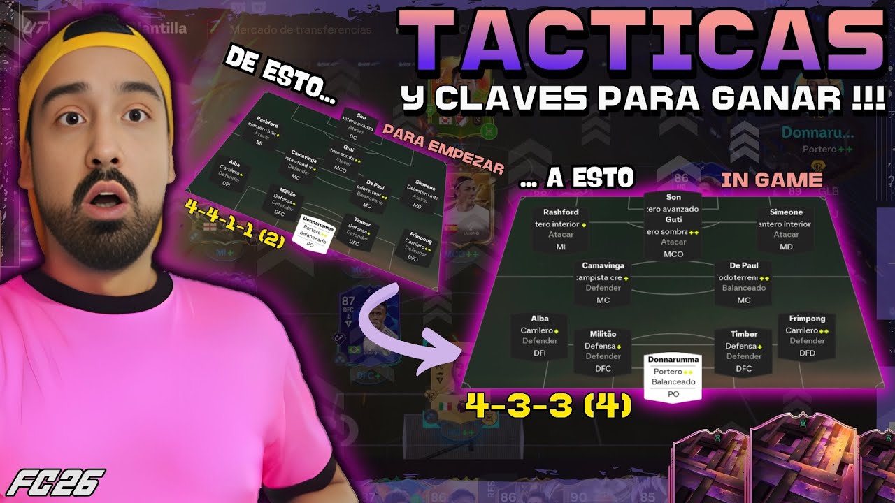 ✅ META TACTICAS en FC26 | COMO PASAR de 4-4-1-1 a 4-3-3 (4) ? POST PARCHE