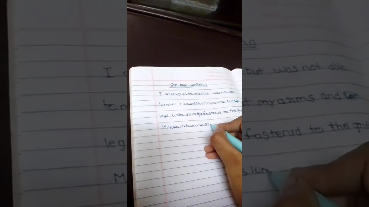 One page daily writing