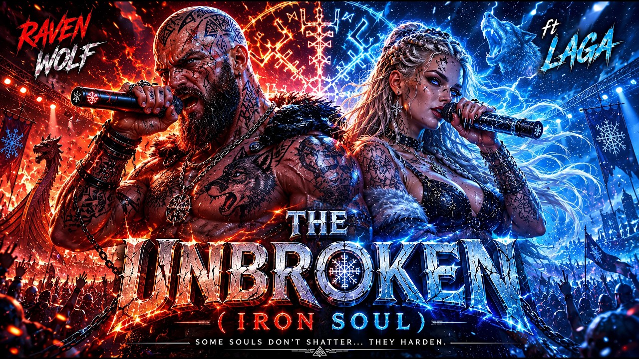 Raven Wolf ft Laga - THE UNBROKEN (IRON SOUL) 🔥| Epic Viking Rap | Viking Song🔥(Lyric Video)