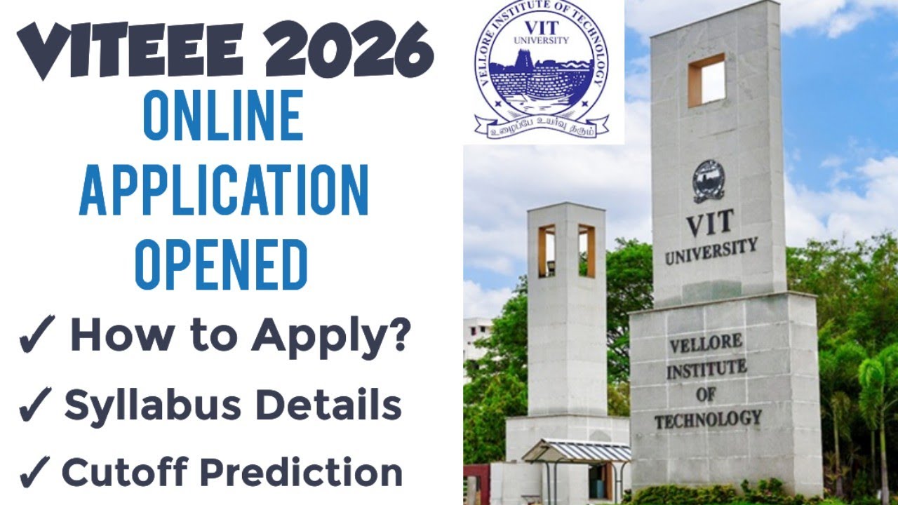 VITEEE 2026|How to apply for VIT entrance examination 2026?|Full demo video|Vincent Info|