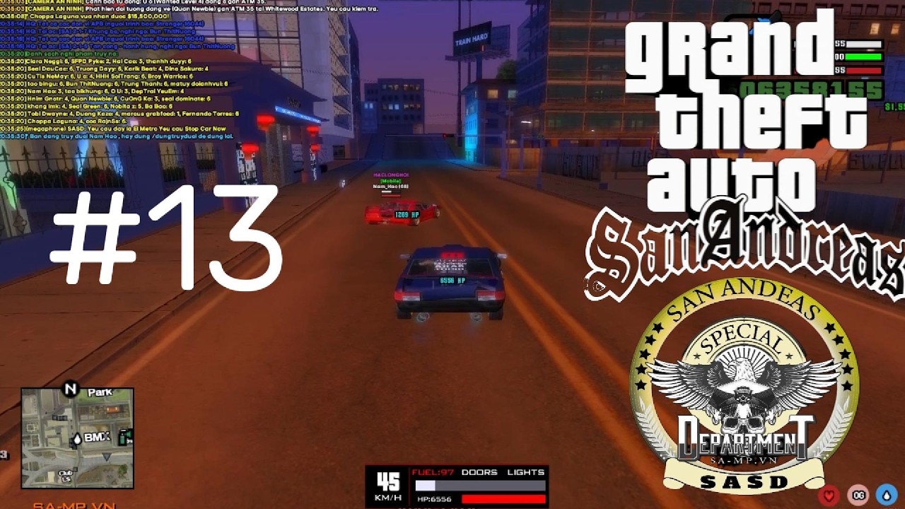 [SAMPVN] SASD | Pursuit #13 - Đối tượng kháng lệnh bỏ chạy, tấn công cảnh sát