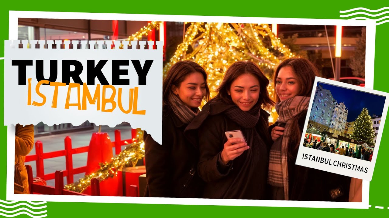 Istanbul Christmas 2023 Nightlife Walking Tour | 4K UHD 60fps 🎄✨🎅