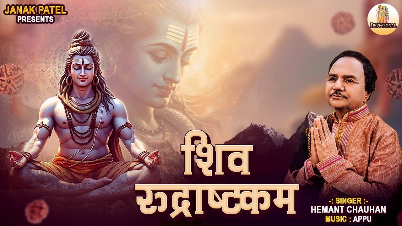शिव रुद्राष्टकम | Rudrashtakam with Lyrics | Namami Shamishaan | Shiva Mantra | Hemant Chauhan