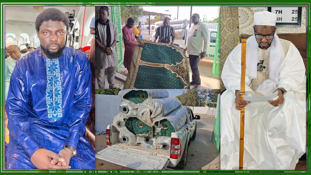 Travaux d'embellissement Mosquée Grand-Thiès :Contribution du Maire Dr Mamadou Djitté